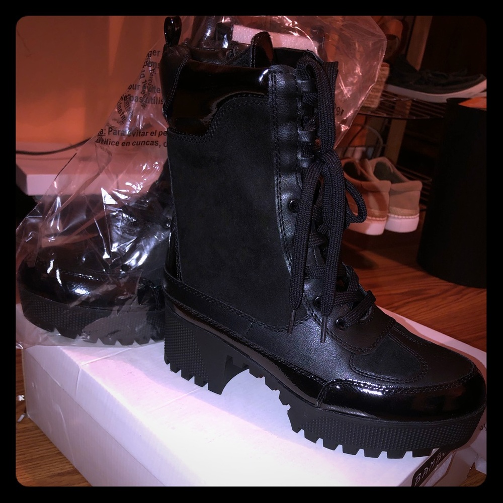 Vegan combat boots